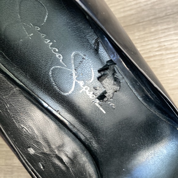 Jessica Simpson patent leather black heels, size 7 1/2 - Picture 6 of 7